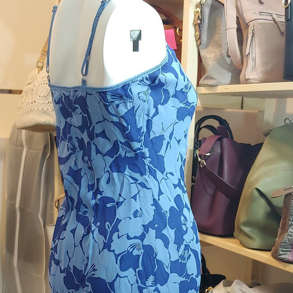 2 for 20 EUC AMERICAN EAGLE BLUE FLORAL DRESS US SIZE 0 - Picture 5 of 16